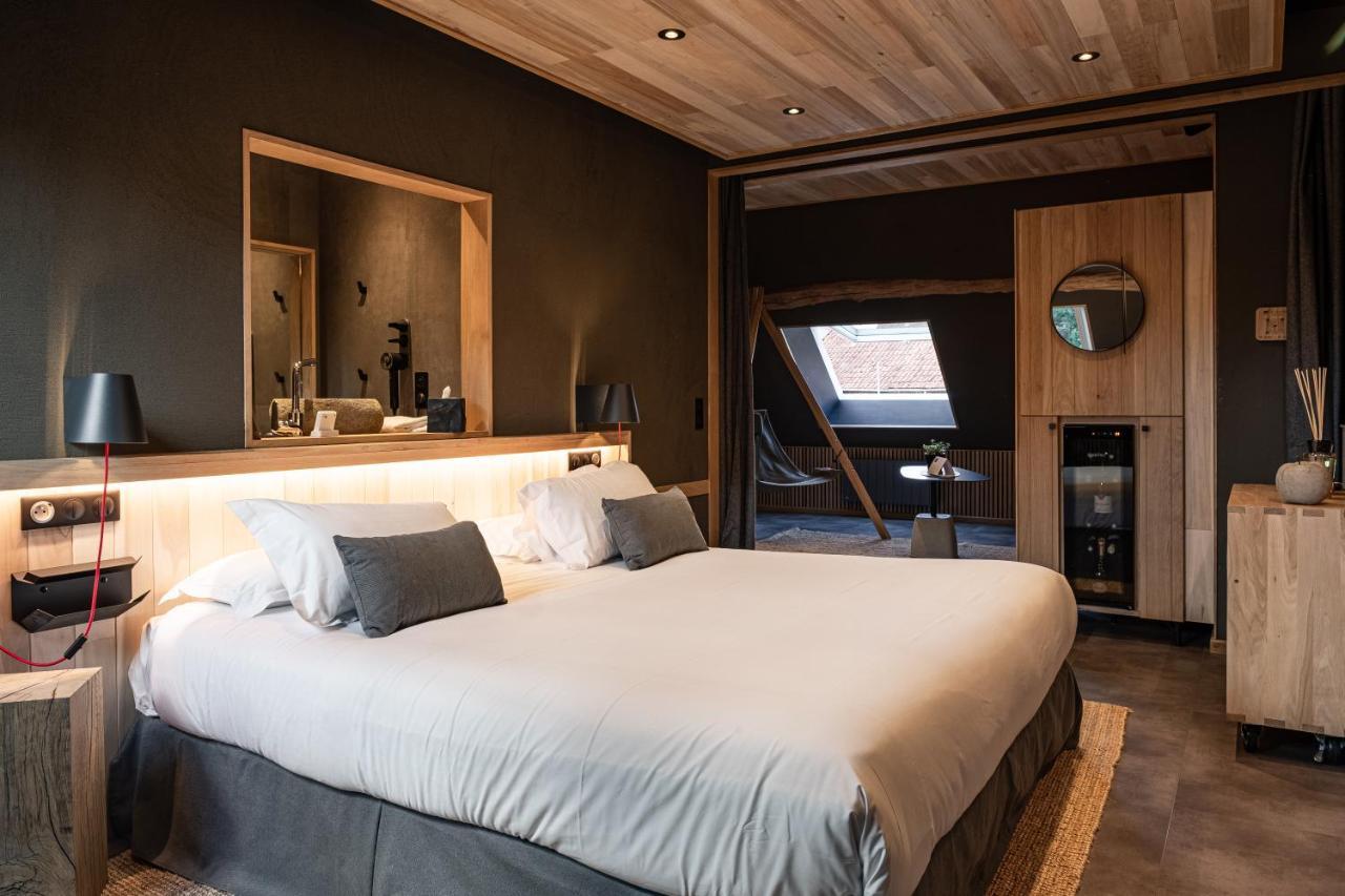 Le Studio Des Pres Verts Suite Design Avec Jacuzzi Privatif Jouey Екстер'єр фото